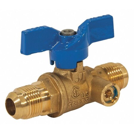 Jomar Valve 1/2" Flare Brass Gas Ball Valve Inline 102-403