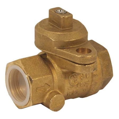 Jomar Valve 3/4" FNPT Brass Gas Ball Valve Inline 240-004B