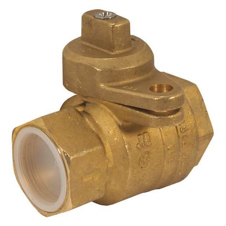 Jomar Valve 1-1/4" FNPT Brass Gas Ball Valve Inline 240-006B