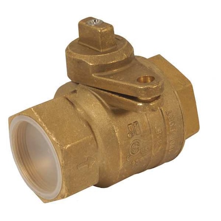 Jomar Valve 2" FNPT Brass Gas Ball Valve Inline 240-008B