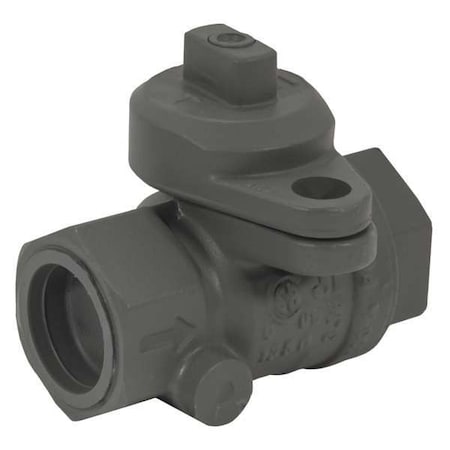 Jomar Valve 1" FNPT Brass Gas Ball Valve Inline 240-005P