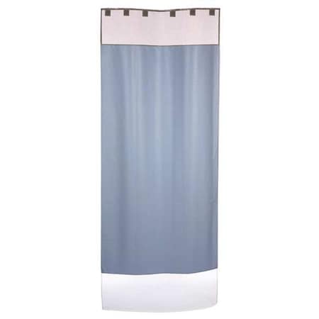 Cortech Shower Curtain System, Plastic, Blue, 60" W, 93" L CCUR6093