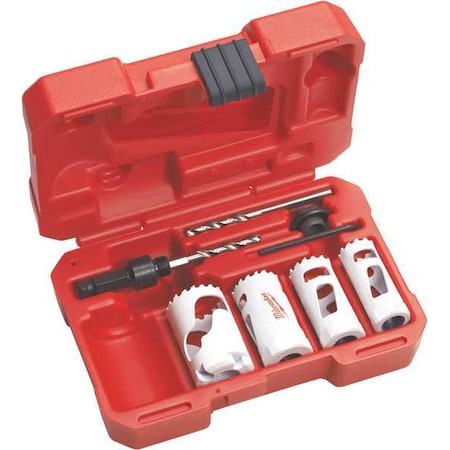 Milwaukee Tool Electrician's Compact Hole Dozer Bi-Metal Hole Saw Kit (7 Piece) 49-22-4088