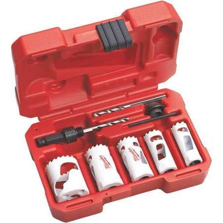Milwaukee Tool Plumber's Compact Hole Dozer Bi-Metal Hole Saw Kit (8-Piece) 49-22-4138