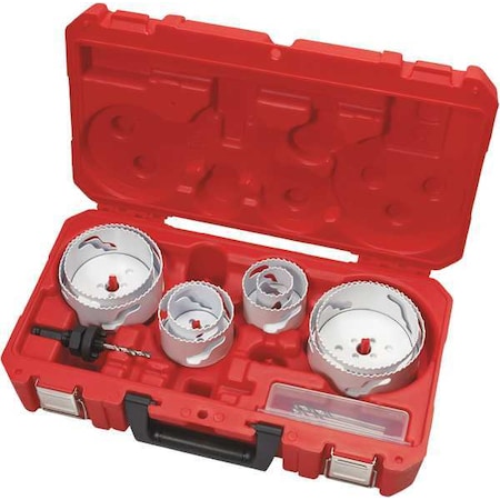 Milwaukee Tool Plumber's Large Diameter Hole Dozer Bi-Metal Hole Saw Kit (12 Piece) 49-22-4142