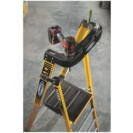 Werner Podium Stepladder, 3 ft, Fiberglass, 375 lb PD7303