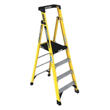 Werner Podium Stepladder, 4 ft, Fiberglass, 375 lb PD7304