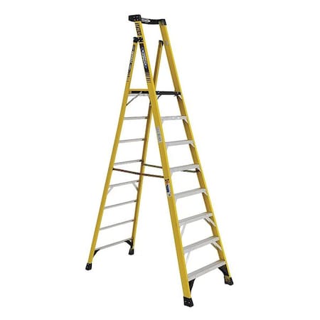 Werner Podium Stepladder, 8 ft, Fiberglass, 375 lb PD7308