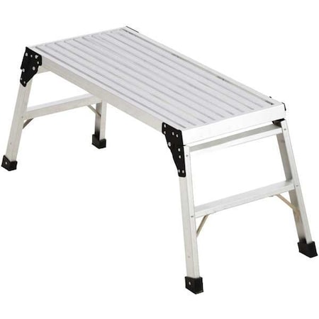 Werner Work Platform, Aluminum, Silver, 20-1/2"H AP-30