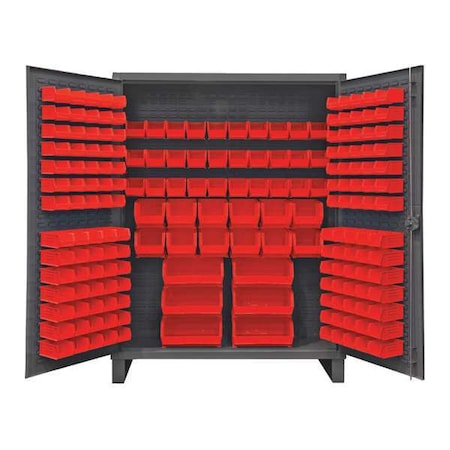 Durham Mfg Super Duty Bin Cabinet, 60 in W, 78 in H, 24" D, 198 Bins HDC60-198-1795