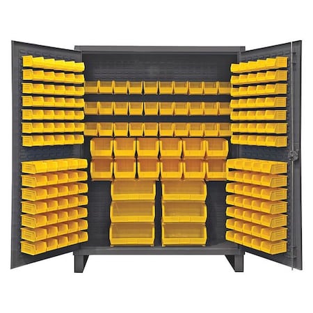 Durham Mfg Super Duty Bin Cabinet, 60 in W, 78 in H, 24" D, 198 Bins HDC60-198-95