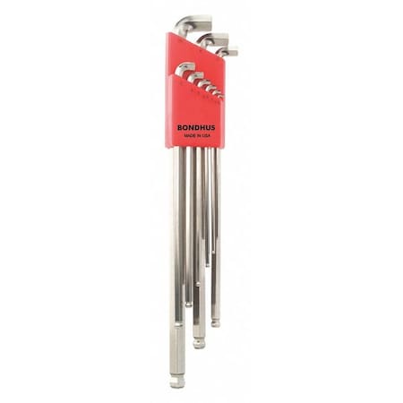 Bondhus 9 Piece Metric L-Shape Hex Key Set, 16799 16799