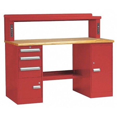 Equipto Equiptoflex Work Center - Red 389R5W-RD