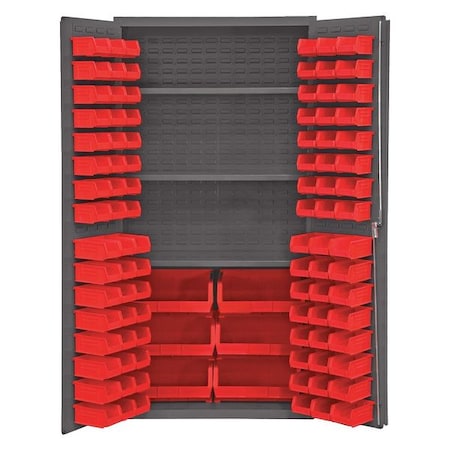 Durham Mfg Extra-Heavy Duty Bin Cabinet, 36 in W, 72 in H, 24" D, 102 Bins 3501-BDLP-102-3S-1795
