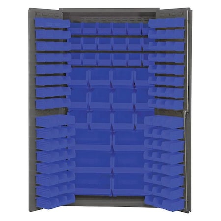 Durham Mfg Extra-Heavy Duty Bin Cabinet, 36 in W, 72 in H, 24" D, 132 Bins 3501-BDLP-132-5295
