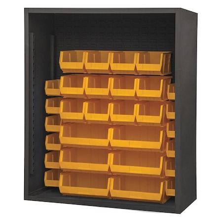 DURHAM MFG Heavy Duty Bin Cabinet, 48 in W, 60 in H, 24" D, 30 Bins 5014-30-95