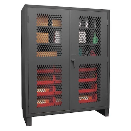 Durham Mfg Bin Cabinet, 60" W, 78" H, 24" D HDCV60-12B-3S1795