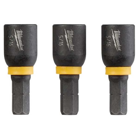 Milwaukee Tool SHOCKWAVE 5/16" Insert Nutdriver (3 Pk) 49-66-4513