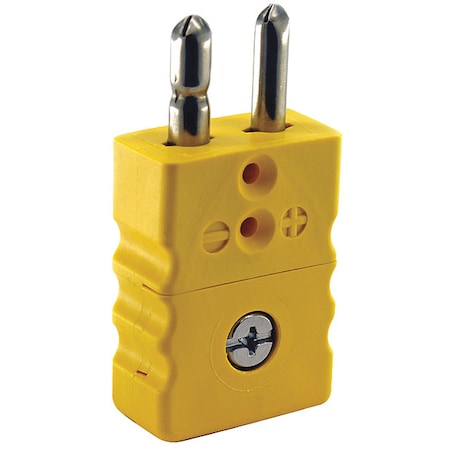 DAYTON Thermocouple Plug, K, Yellow, Standard 36GL02