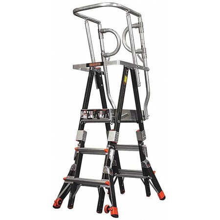 Little Giant Ladders Safety Cage Adjustable Ladder, 3 ft., FGL, 375 lb. 18502-142