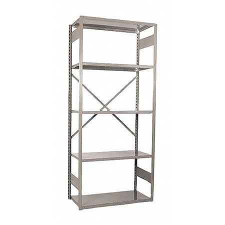 Equipto Metal Shelving Unit, 18"D x 36"W x 84"H, 7 Shelves, Steel 663-7S-PY
