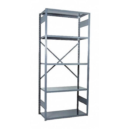 Equipto VGrip Shelve Op Start 7Hx24"Dx3W-w7 shl, GY, Number of Shelves: 7 665-7S-GY
