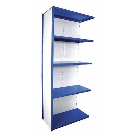 Equipto Metal Shelving, 12"D x 42"W x 84"H, 5 Shelves, Steel 671Y5A-RB