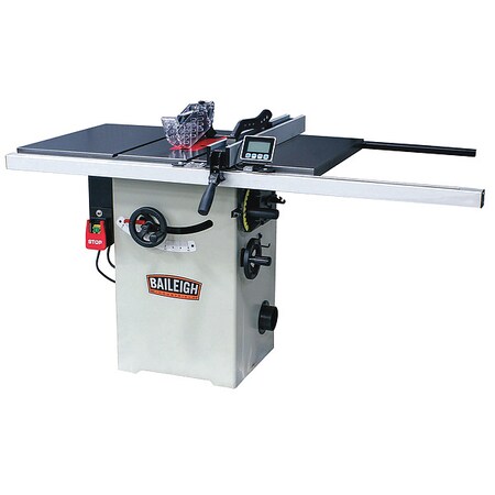 Baileigh Industrial Table Saw, 10 in Dia, 4000 RPM TS-1044H-1.0