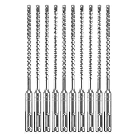Bosch 4-Cutter Hammer Drill Bit 3/16" x 6-1/2"L, SDS Plus, 10PK HCFC2011B10