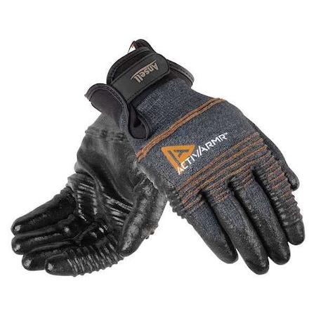 Ansell Cut-Resistant Coated Gloves, Cut Level A2 , Dipped , Nitrile , Sandy , S 1 PR 97-008