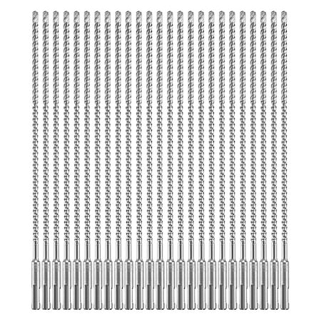 Bosch 4-Cutter Hammer Drill Bit 1/4" x 12"L, SDS Plus, 25PK HCFC2044B25