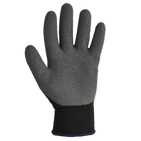 KLEENGUARD G40 Latex Coated Gloves (97271), Black & Grey, Medium (8), 1 Pair 97271