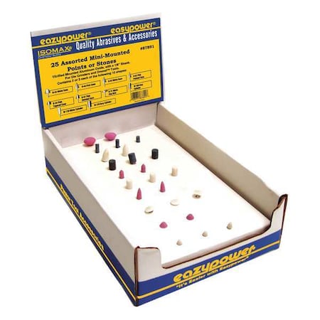 Zoro Select Mini Mounted Point Set, 25 pcs. 87891