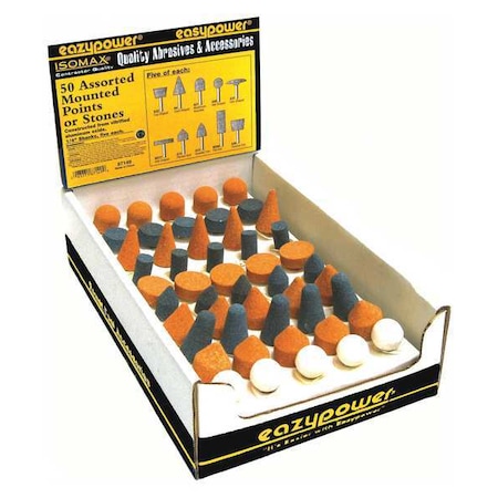 Zoro Select Mini Mounted Point Set, 50 pcs. 87149