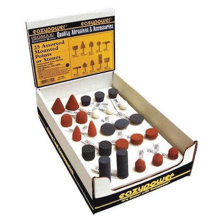 Zoro Select Mini Mounted Point Set, 25 pcs. 87150