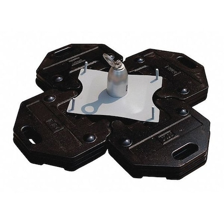 3M Dbi-Sala Roof Anchor, Not Applicable Length, 310 lb Weigth Capacity, Cast Iron, Steel Anchor 2100185