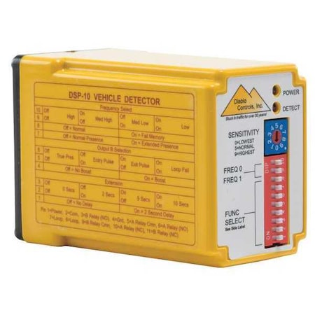 Diablo Controls Vehicle Detector, 11 Pin Plug-In, 1Channel DSP-10 LV