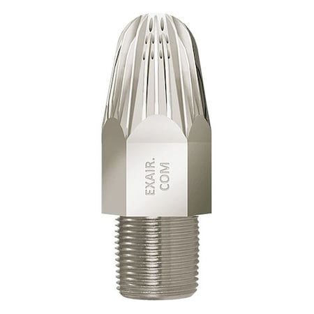 Exair Nozzle, 3-1/2inL, 91scfm, 3/4in(M)NPT, SS 1113SS