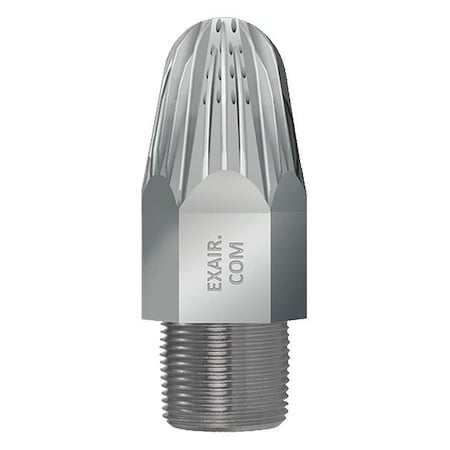 Exair Nozzle, 4-3/16inL, 135scfm, 1in(F)NPT, Znc 1115
