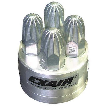 Exair Nozzle, 2-9/16inL, 56scfm, 3/8in(F)NPT, Znc 1111-4