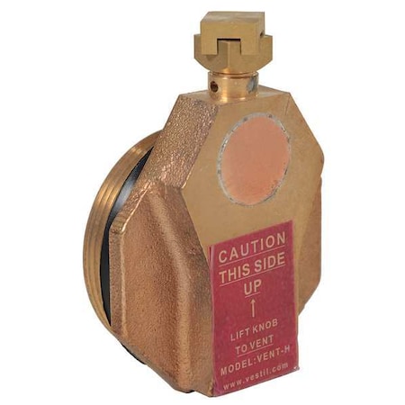 Zoro Select Drum Safety Vent, Brass VENT-H