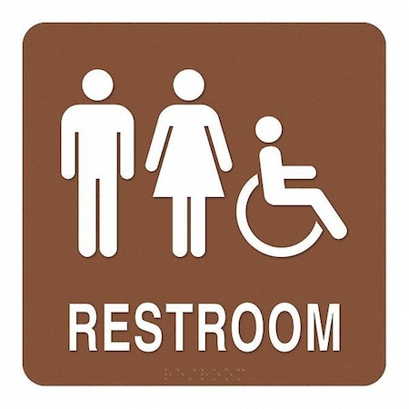 Intersign Restroom/Accessible, 7-3/4" W x 7-3/4" H ALTC-RG62(S18)
