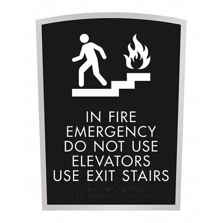 Intersign Regulatory Sign, 12-5/8" Height, 9-5/8" Width APX-ICOF129-FL(S37)