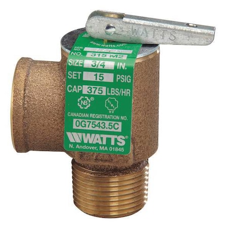 Watts Steam Safety Relief Valve, 2-3/4 in. 0006275