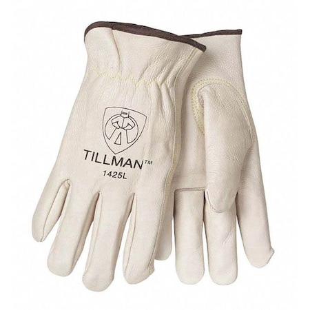 Tillman Cold Protection Drivers Gloves, Fleece Lining, Pearl, L 1425L