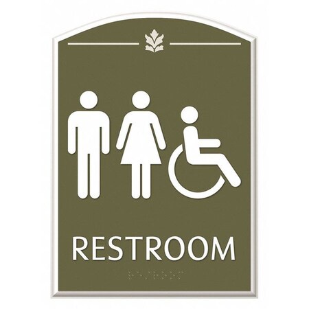 Intersign Restroom/Accessible, 6-3/4" W x 9-3/8" H CTL-RG62(S51)