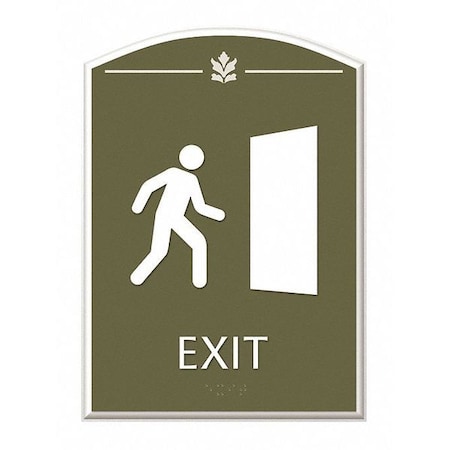 Intersign Exit (Person Exiting Right), 6-3/4" W x 9-3/8" H CTL-RG72(S51)
