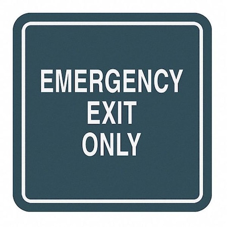 Intersign Emergency Exit Sign, 5-1/2" Height, 5-1/2" Width CTP-G24(S29)