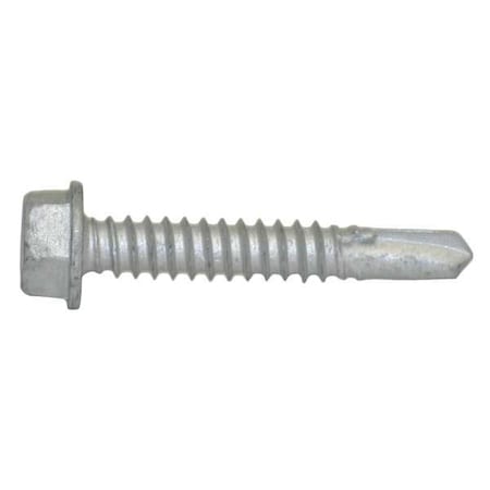 Teks Self-Drilling Screw, 1/4" x 1-1/2 in, Climaseal Steel Flange Hex Head External Hex Drive, 250 PK 1152000
