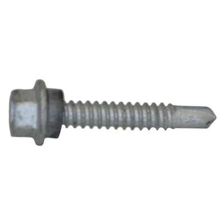 Teks Self-Drilling Screw, 1/4" x 1-1/2 in, Climaseal Steel Flange Hex Head External Hex Drive, 250 PK 1048000